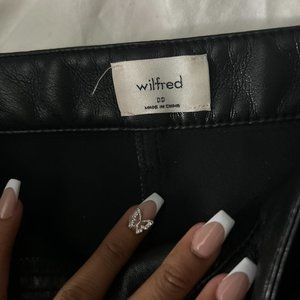 Wilfred Black Leather Pants size 00